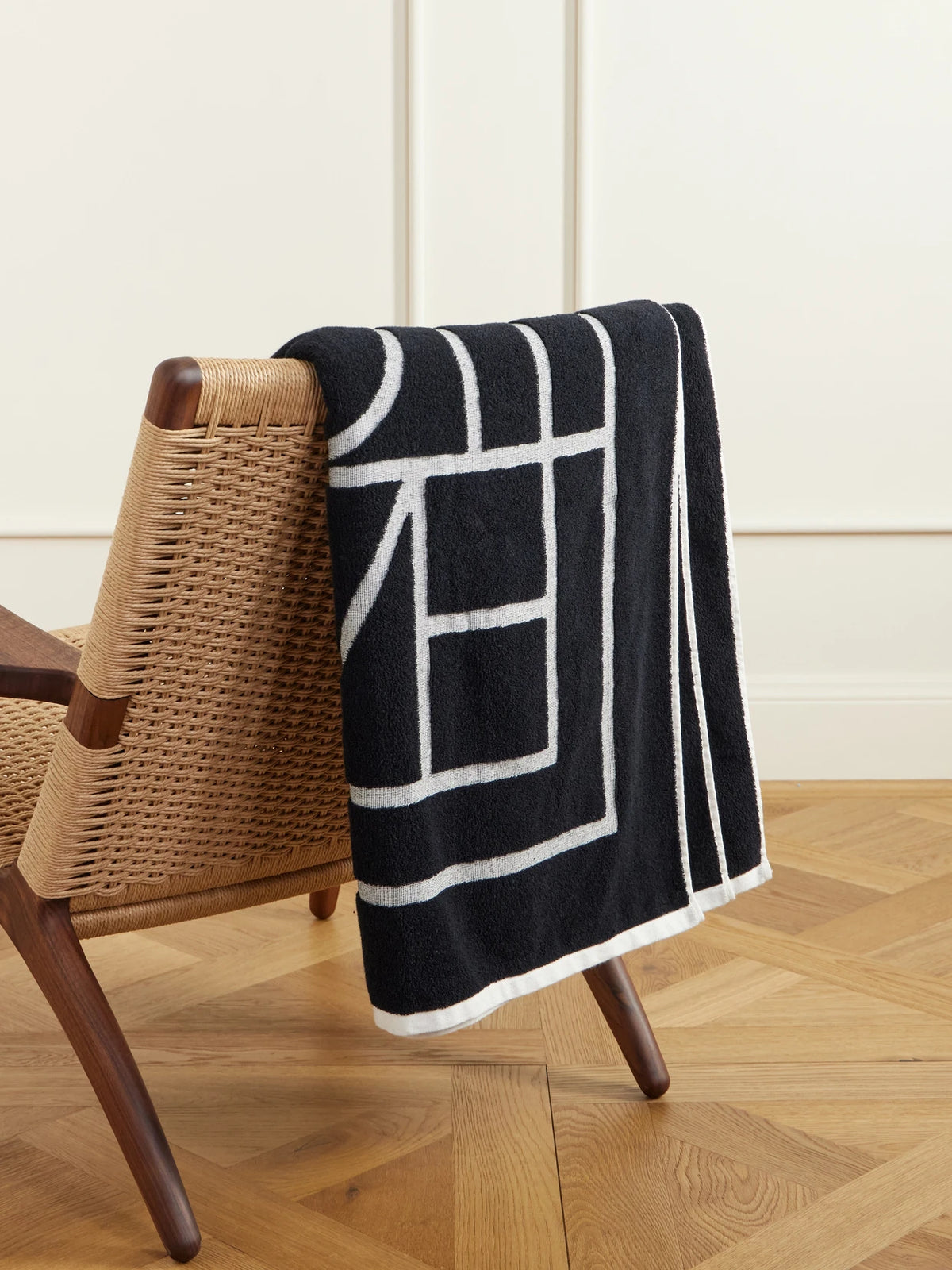 Monogram Jacquard Cotton-terry Beach Towel