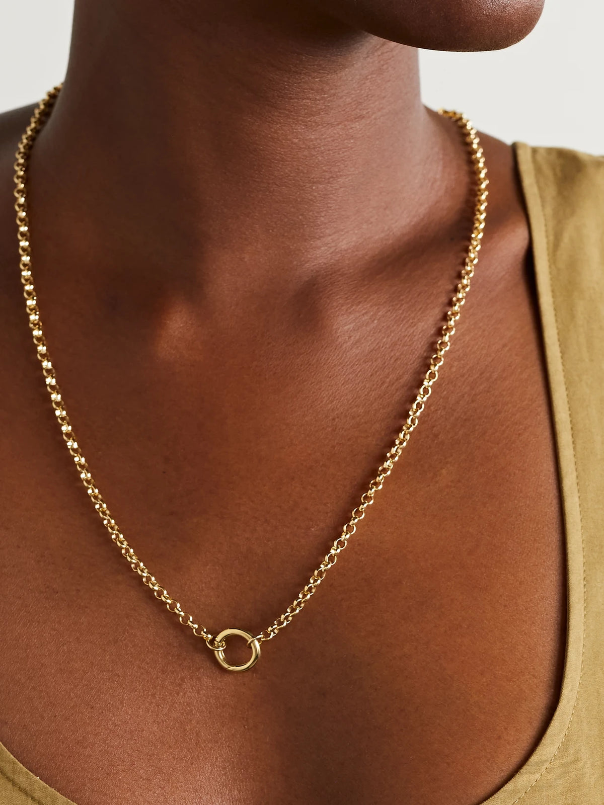 Image of Necklaces. Product name - Medium 18-karat Gold Necklace in Multi colour by brand - FoundRae