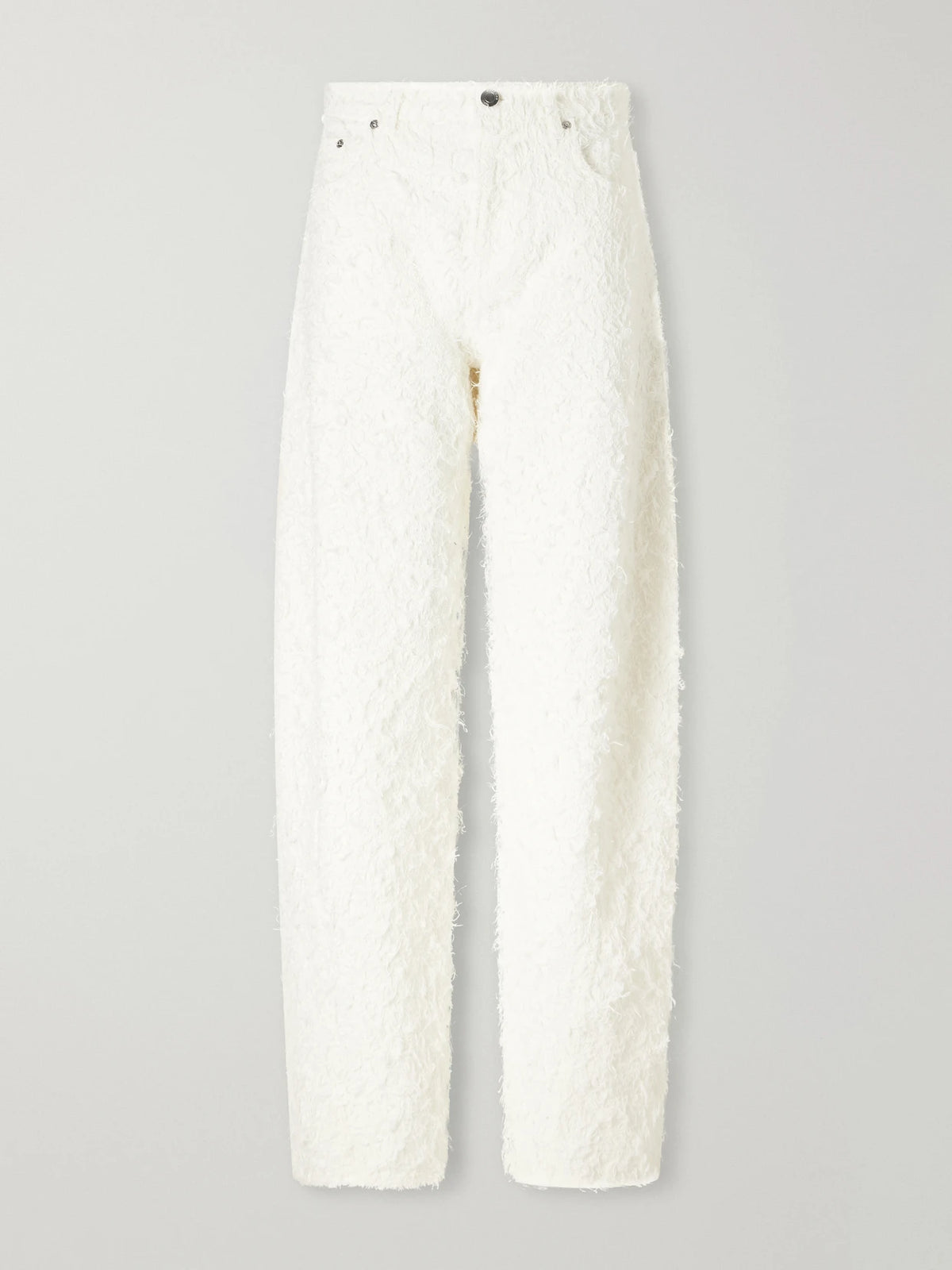 Haikure Clyde Double Frayed Mid-rise Barrel-leg Jeans