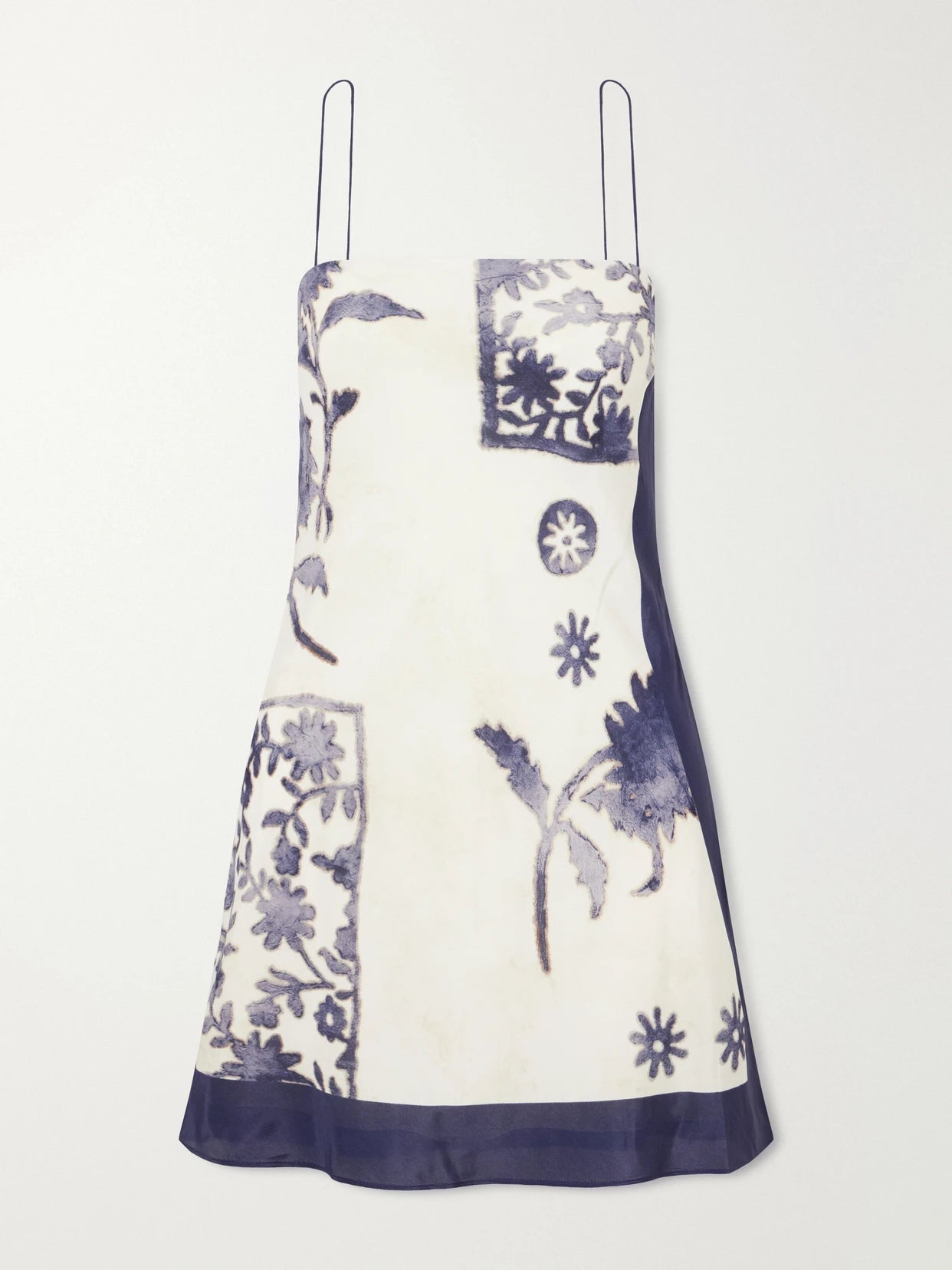 Philippa Floral-printed Crepe De Chine Mini Dress