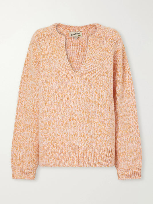 Sanderlak Melange Alpaca And Wool-blend Sweater