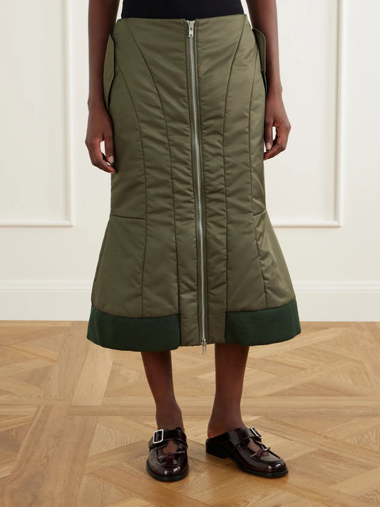 Simone Rocha Satin Midi Skirt