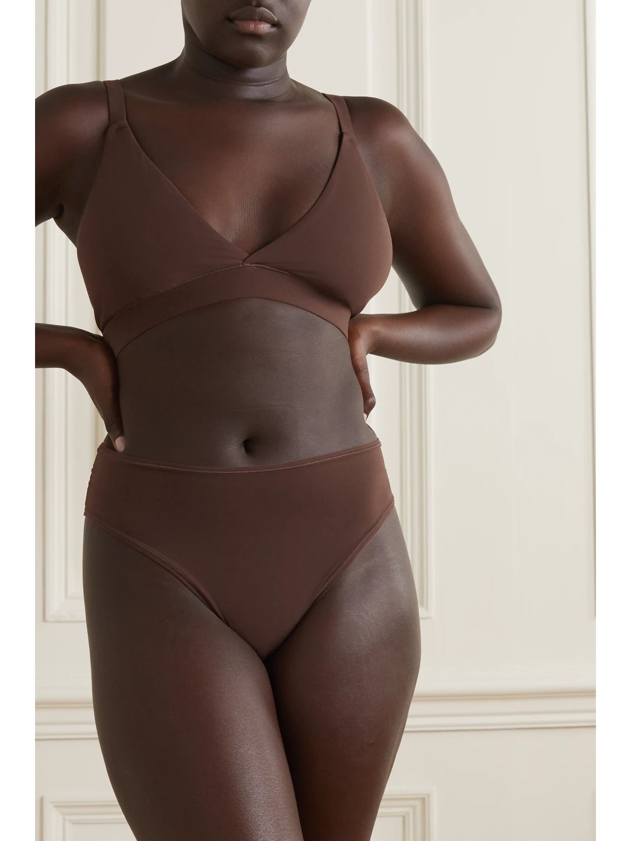 Fits Everybody Triangle Bralette - Cocoa