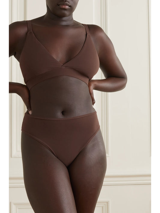 Fits Everybody Triangle Bralette - Cocoa