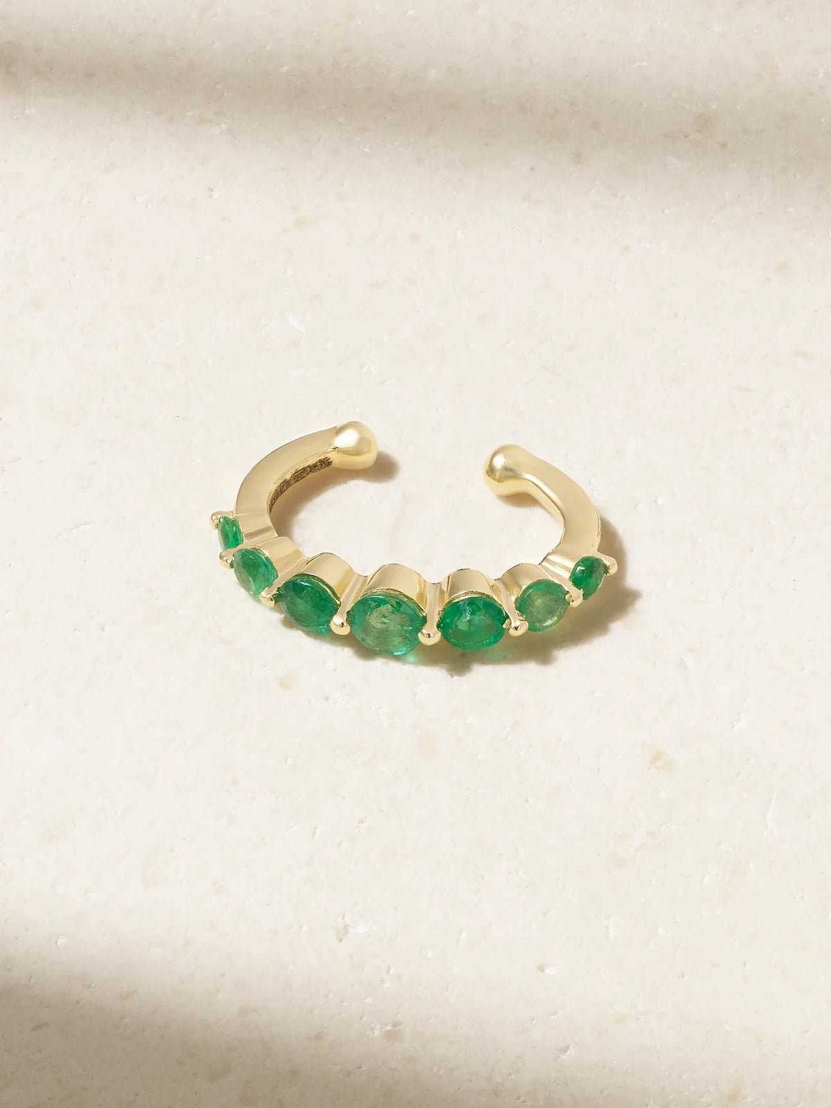 18-karat Gold Emerald Ear Cuff