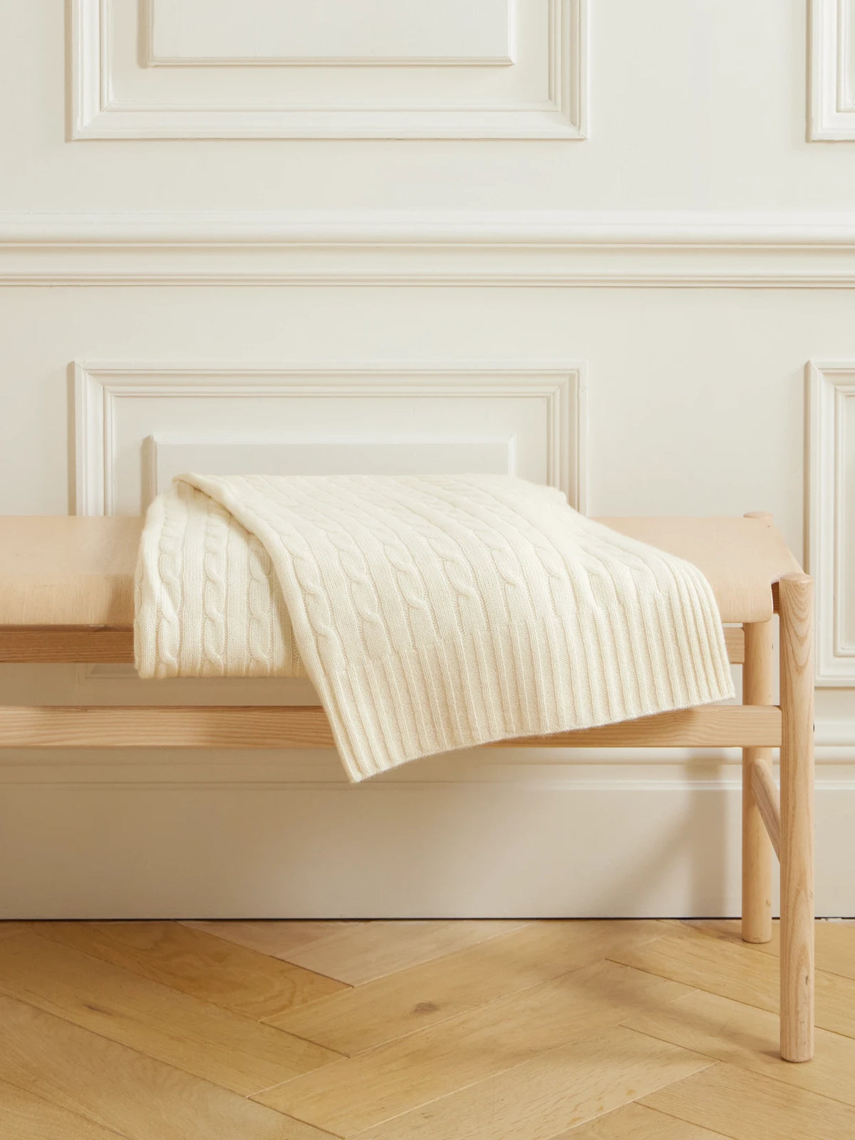 Cable-knit Cashmere Blanket