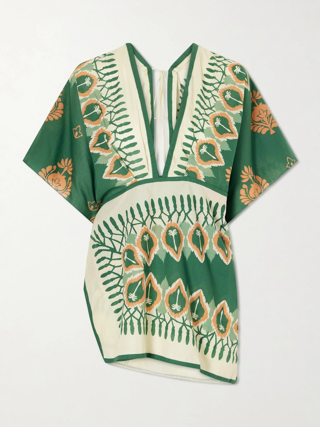 Inundada De Color Printed Cotton-voile Mini Dress
