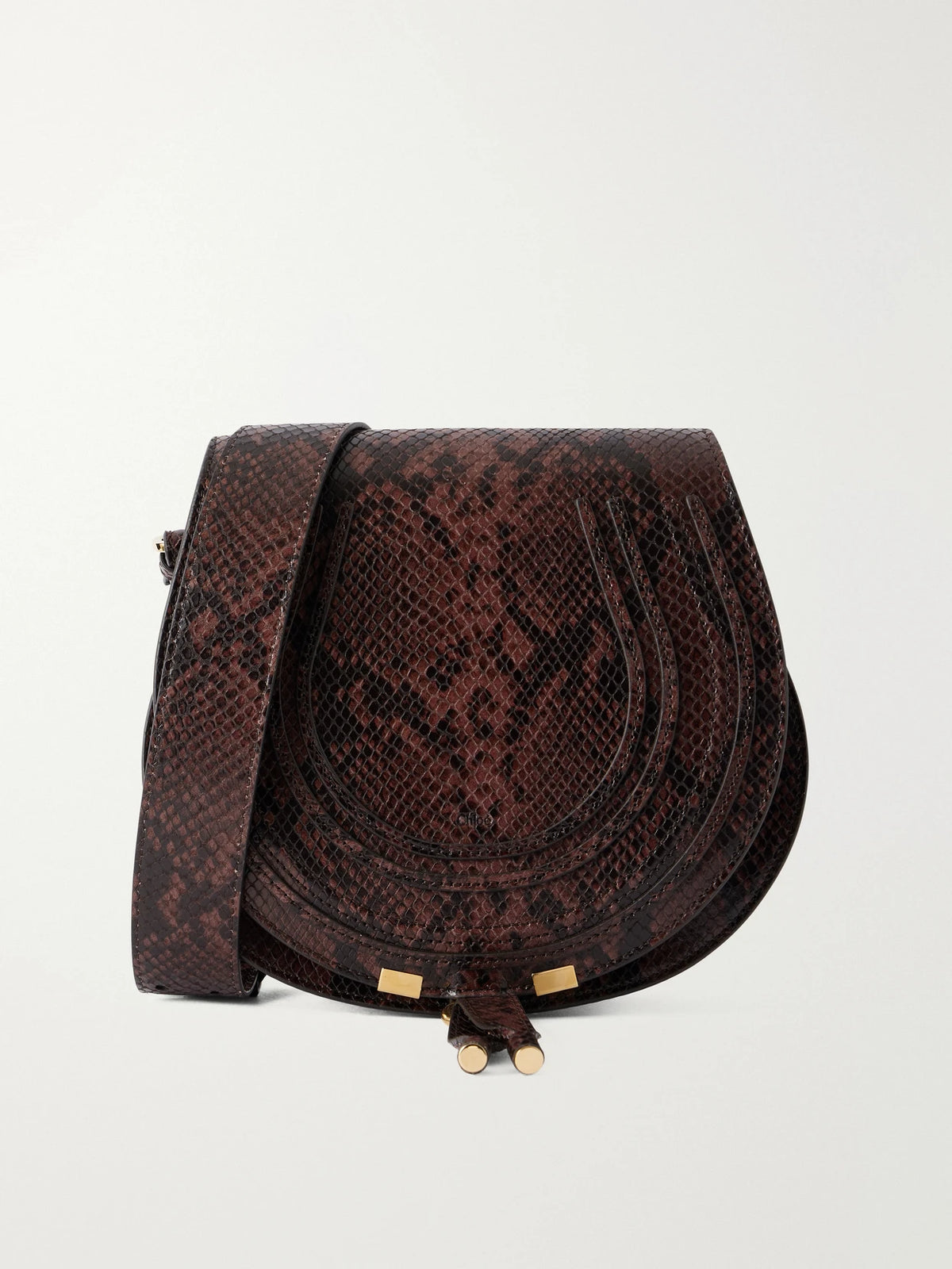 Marcie Snake-effect Leather Shoulder Bag