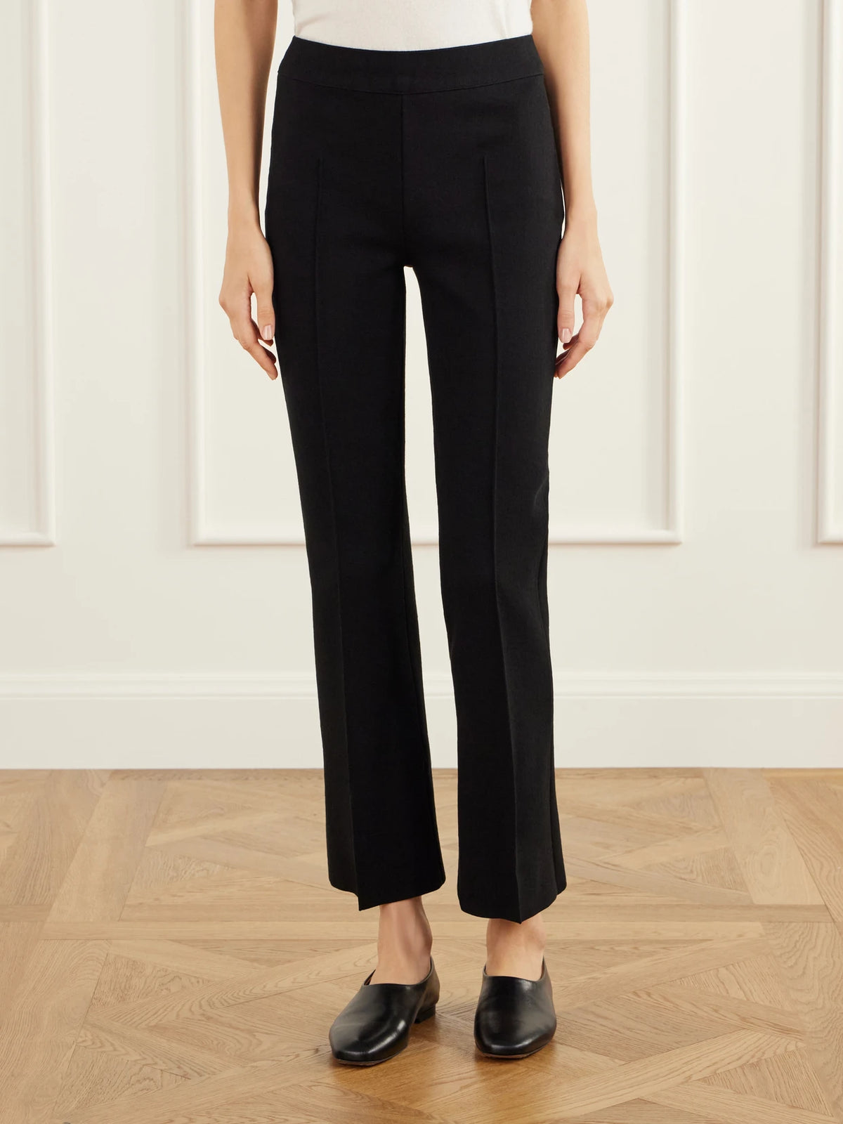 HIGH SPORT Geo Kick Stretch Cotton-blend Jersey Flared Pants