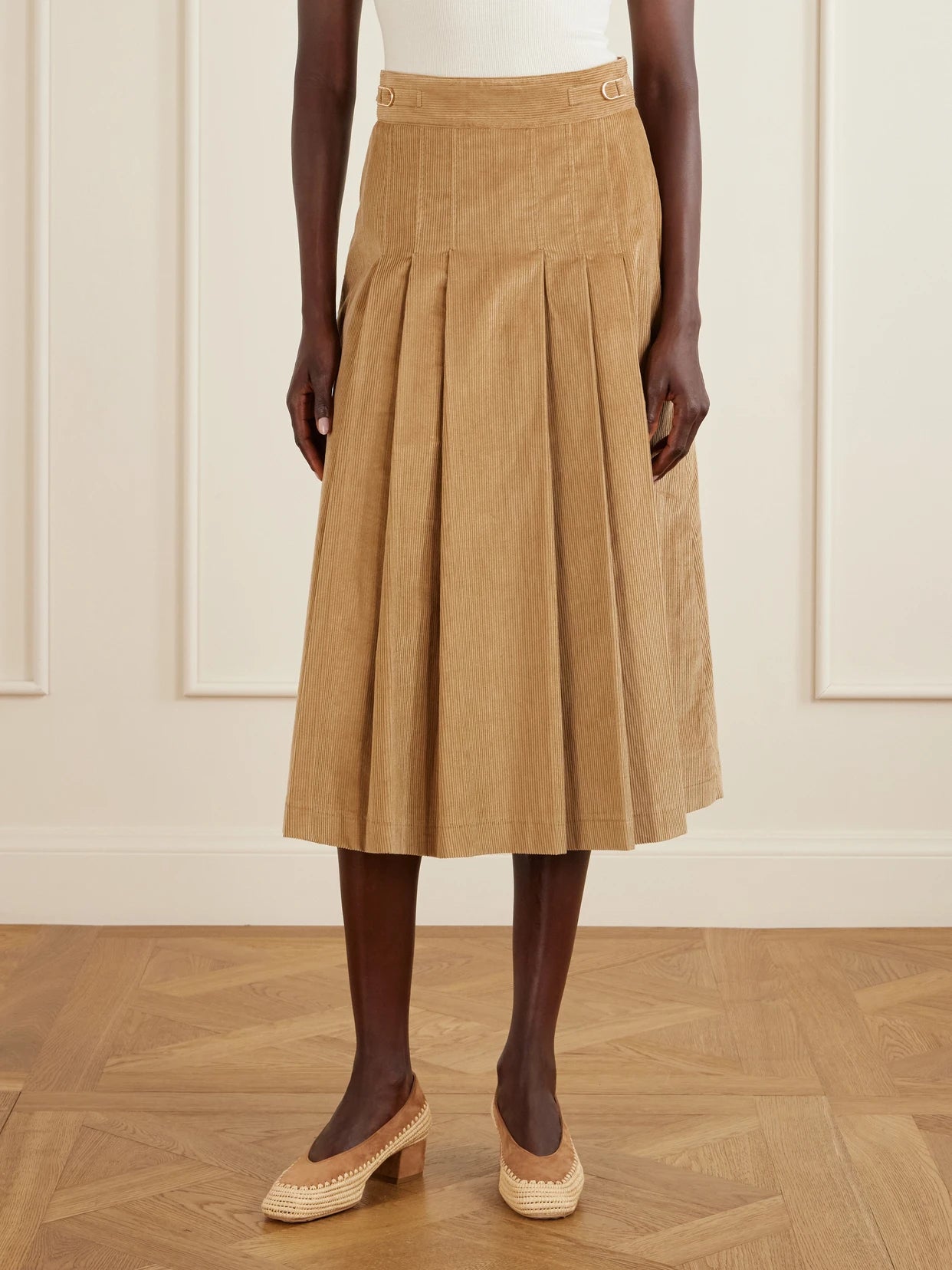 Wesley Corduroy Cotton Maxi Skirt
