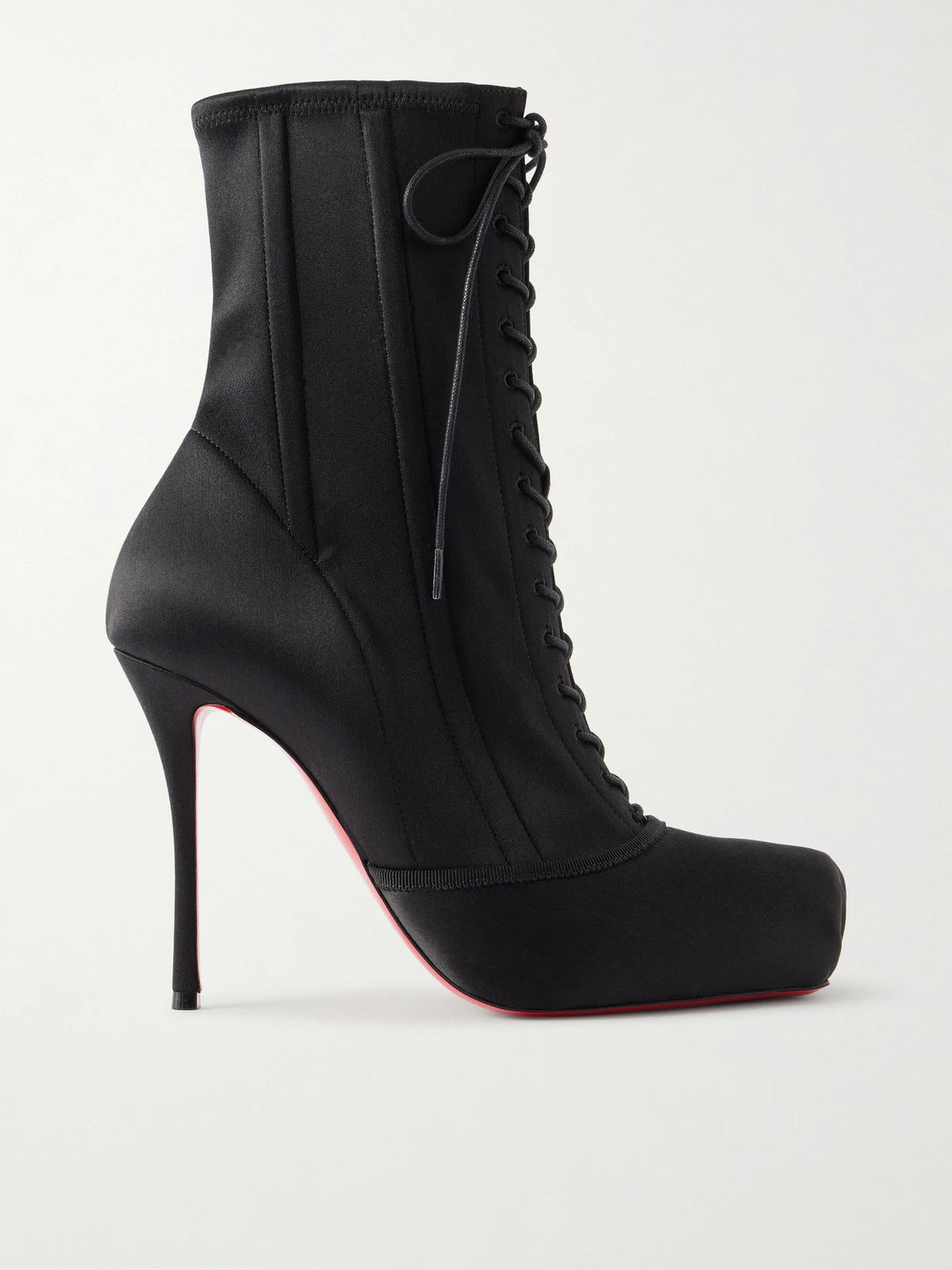 Pavlova 100 Lace-up Satin Ankle Boots