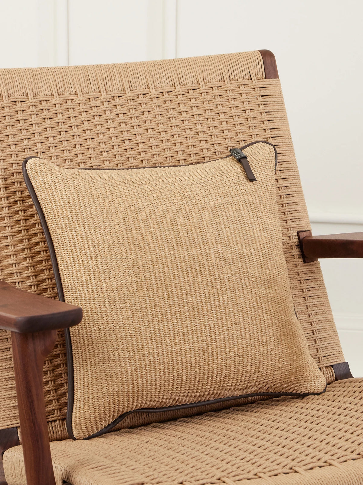 Raffia-effect Cushion