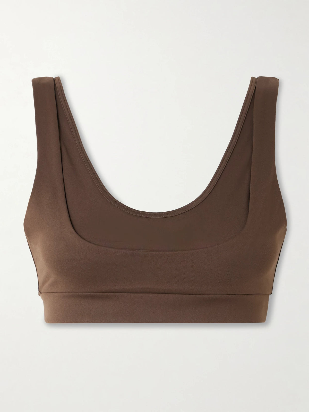 SKIMS + Nike Double Strap Scoop Bra - Dark Sepia