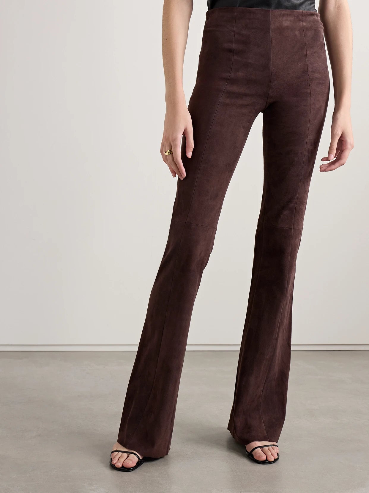 Gégé Suede Flared Pants
