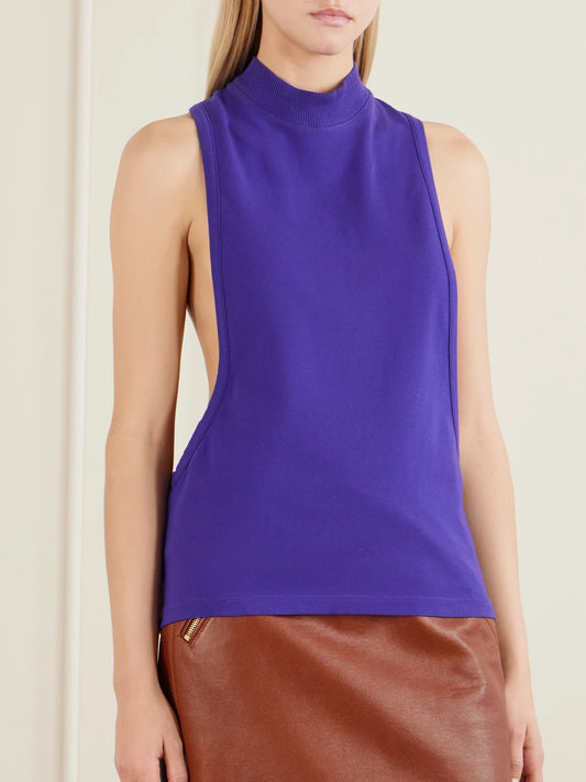 Versace Stretch-cotton Jersey Tank