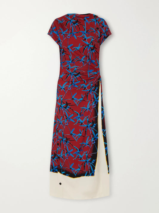 Proenza Schouler Anais Printed Stretch-cady Maxi Dress