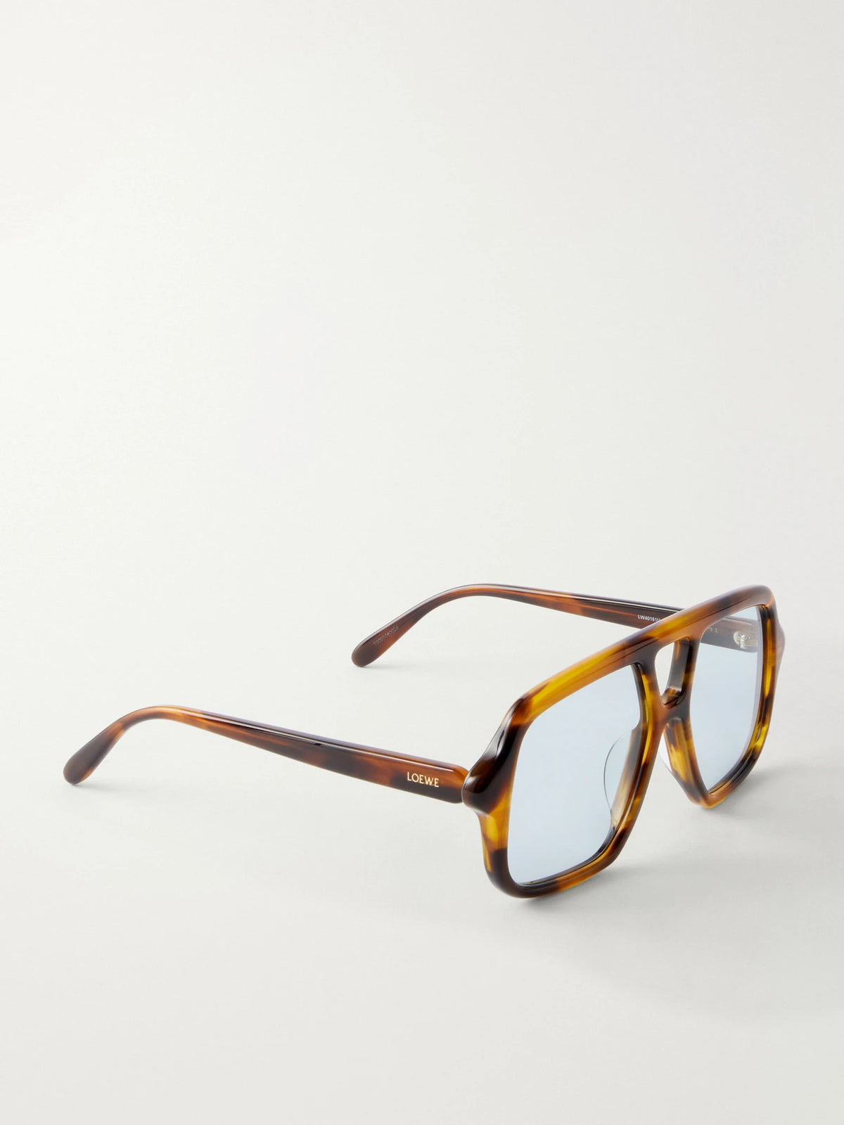 Loewe Slim Light Aviator-frame Tortoiseshell Acetate Sunglasses