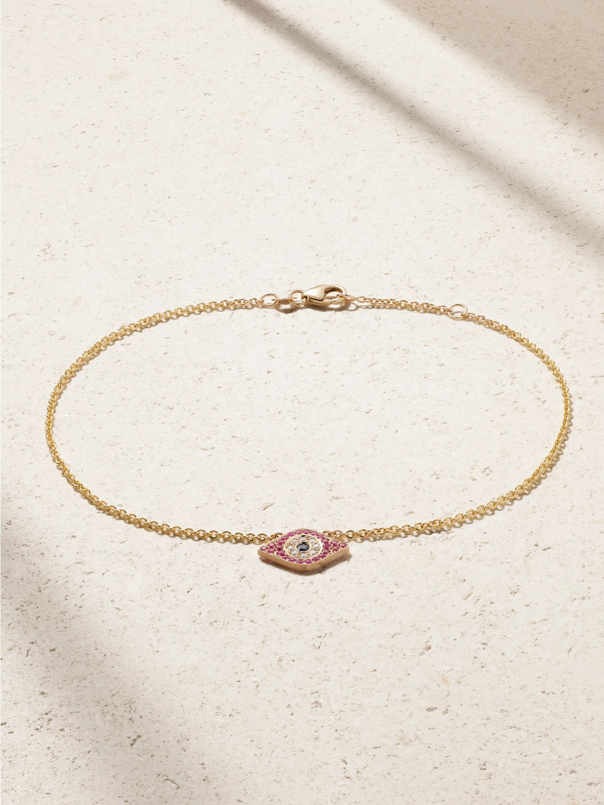14-karat Gold, Sapphire And Diamond Anklet