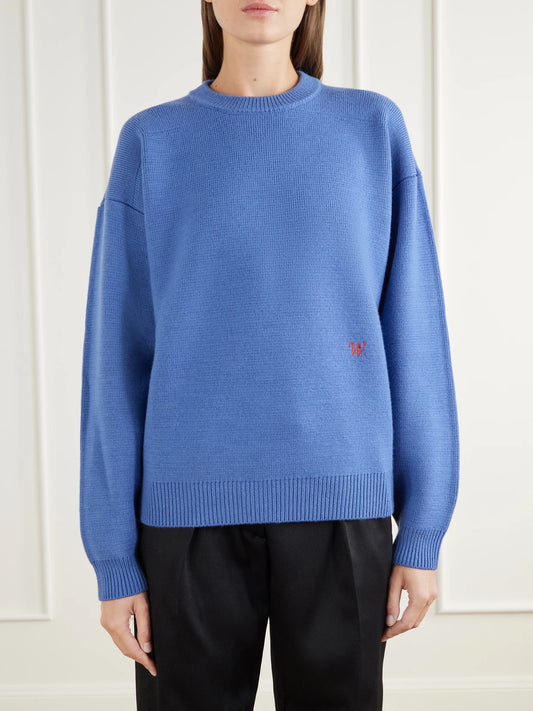 Willy Chavarria Logo-embroidered Wool Sweater