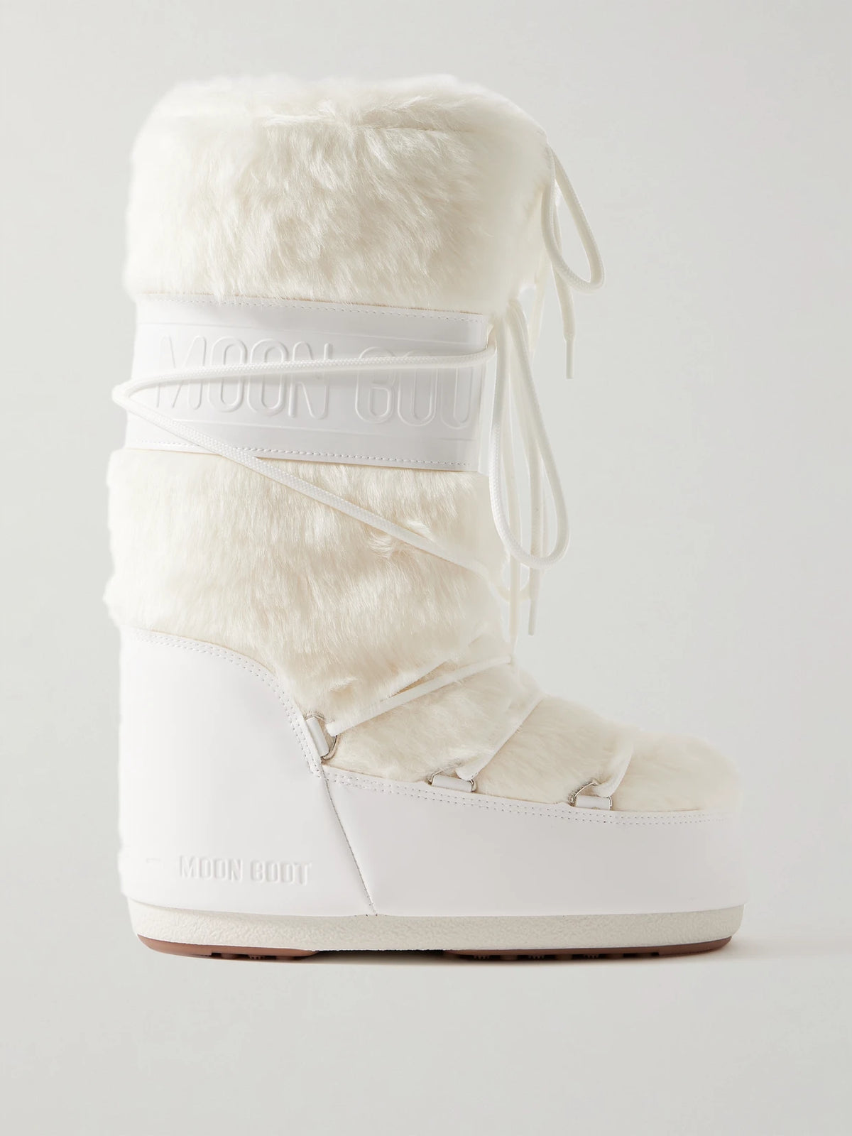 Icon Plush And Leather-like Snow Boots
