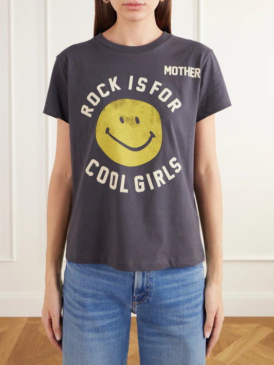 Mother Boxy Goodie Goodie Printed Cotton-jersey T-shirt