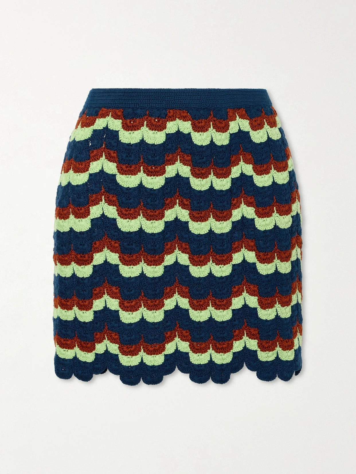 Alba Crocheted Cotton Mini Skirt