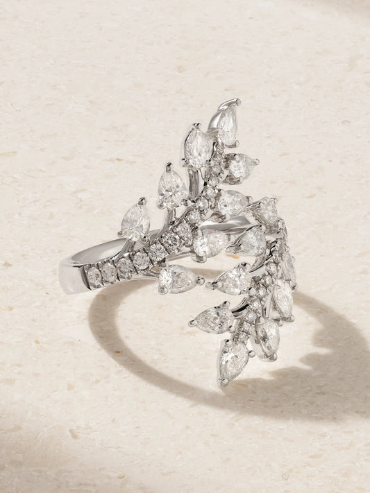 Jasmine 18-karat Gold Diamond Ring