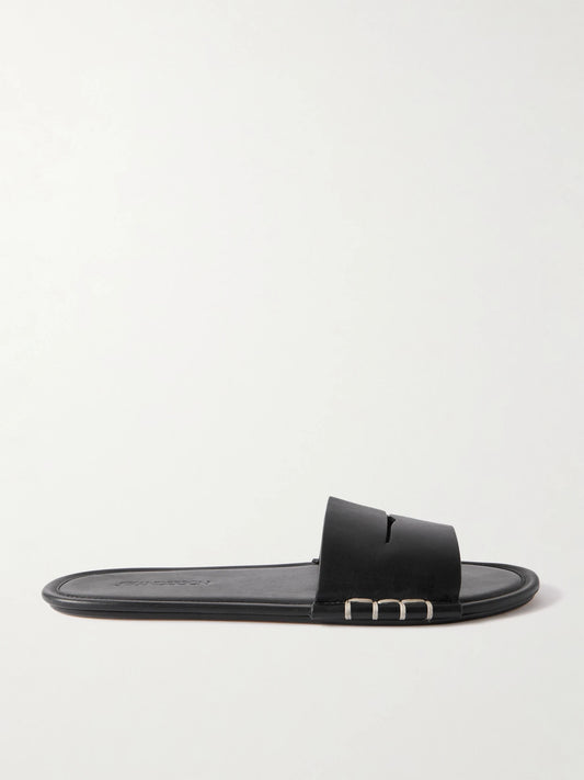 Loafer Leather Slides