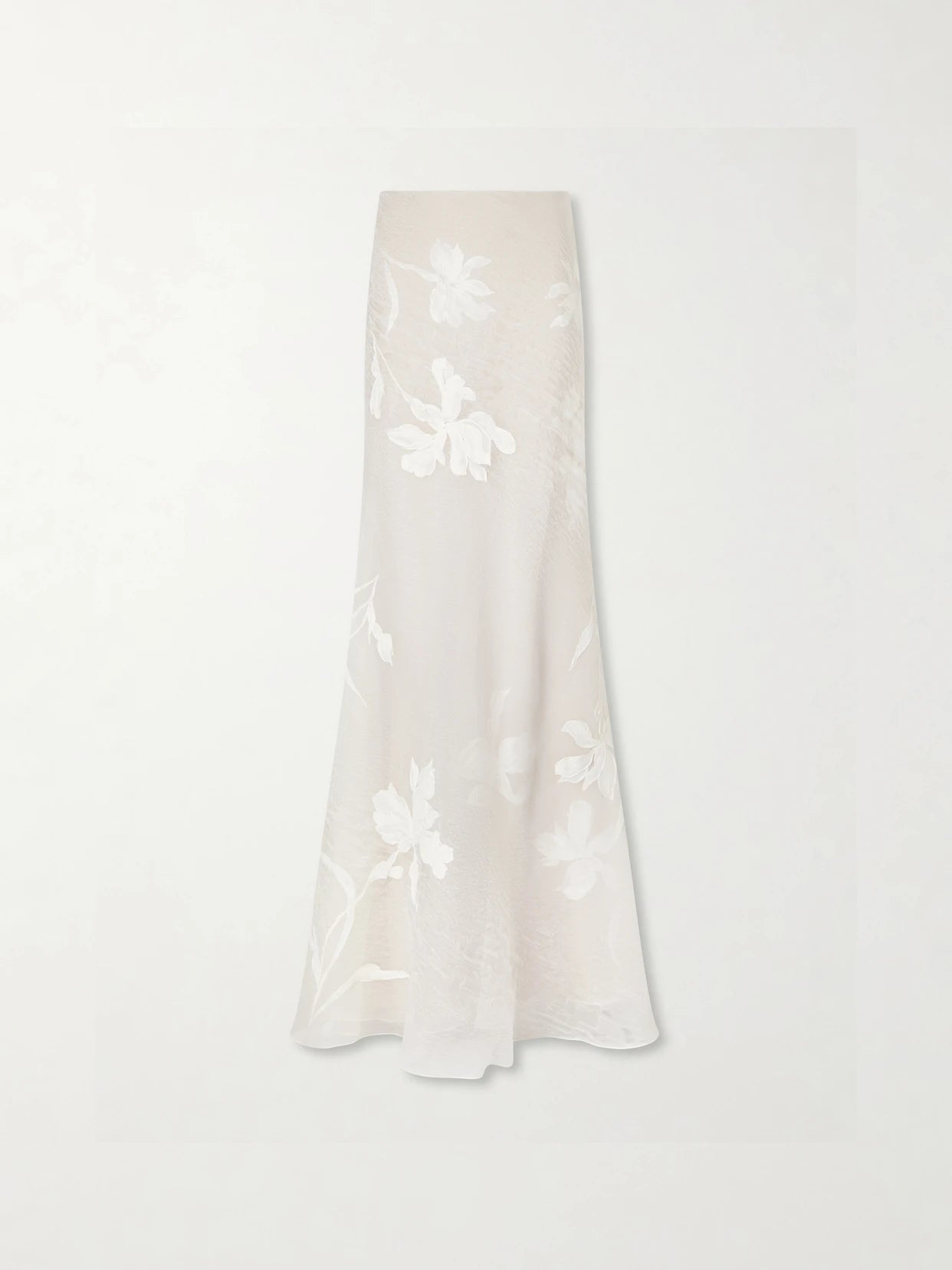 Dean Floral-embroidered Silk-blend Organza Maxi Skirt