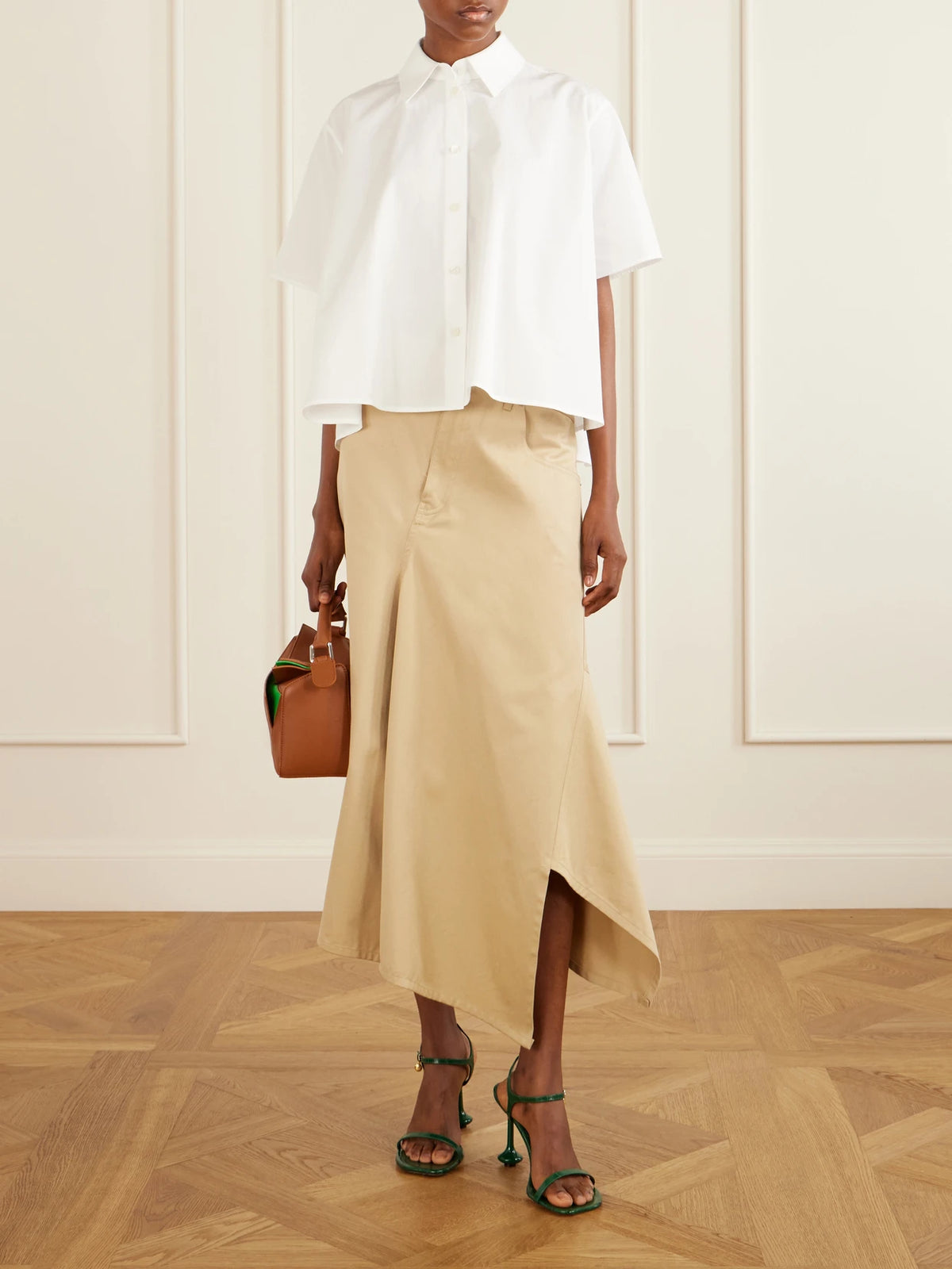Puzzle Layers Small Leather Shoulder Bag