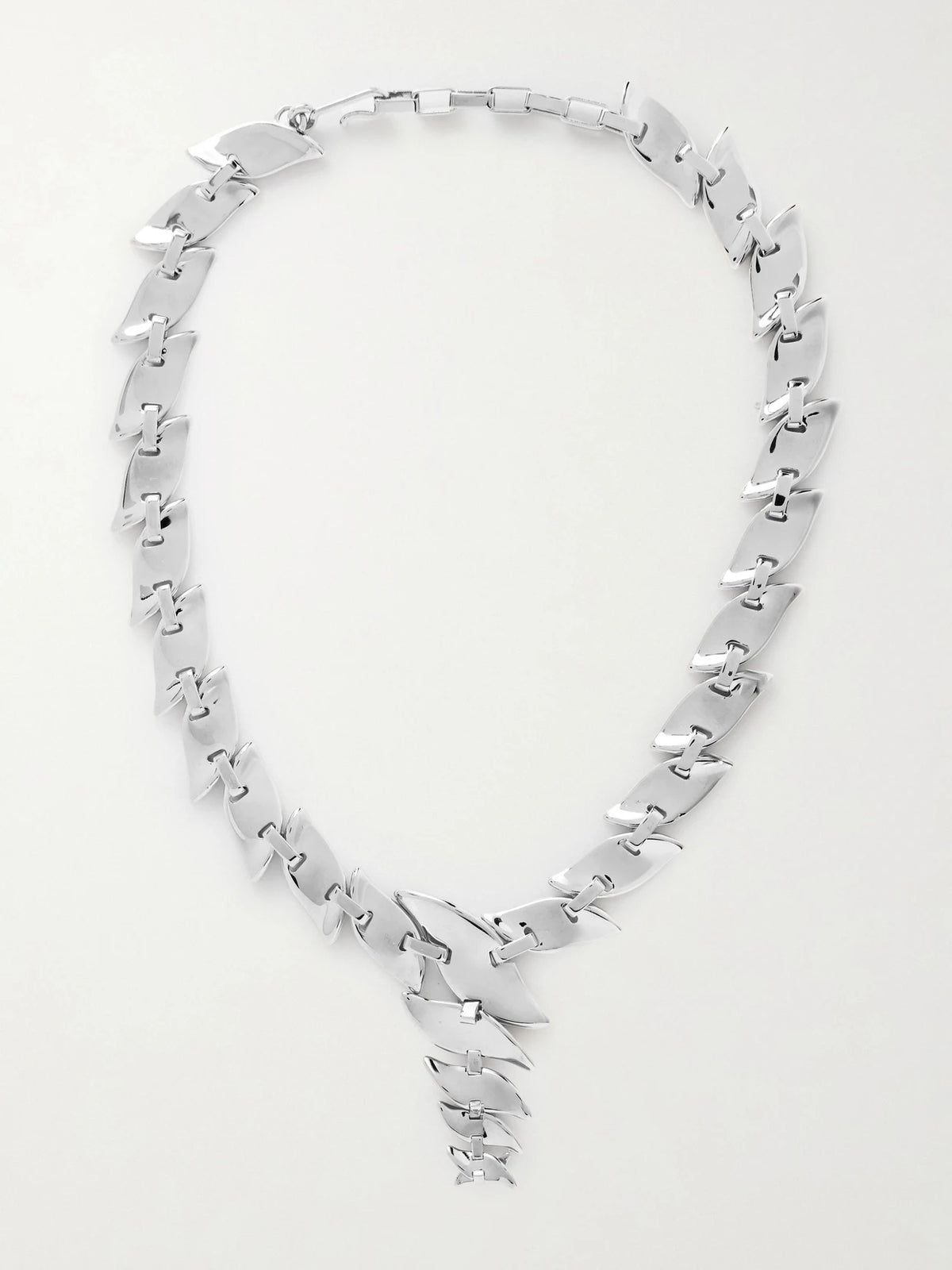 Leaf Silver-tone Necklace