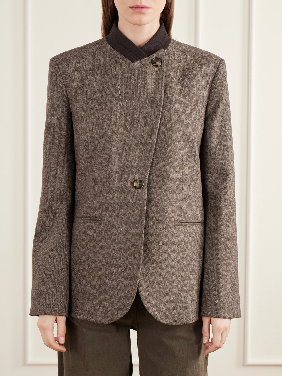 TWP Herringbone Wool And Cashmere-blend Jacket