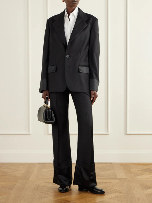 Image of a model wearing Tops. Product name - Cotton-poplin Shirt in White colour by brand - Dolce & Gabbana