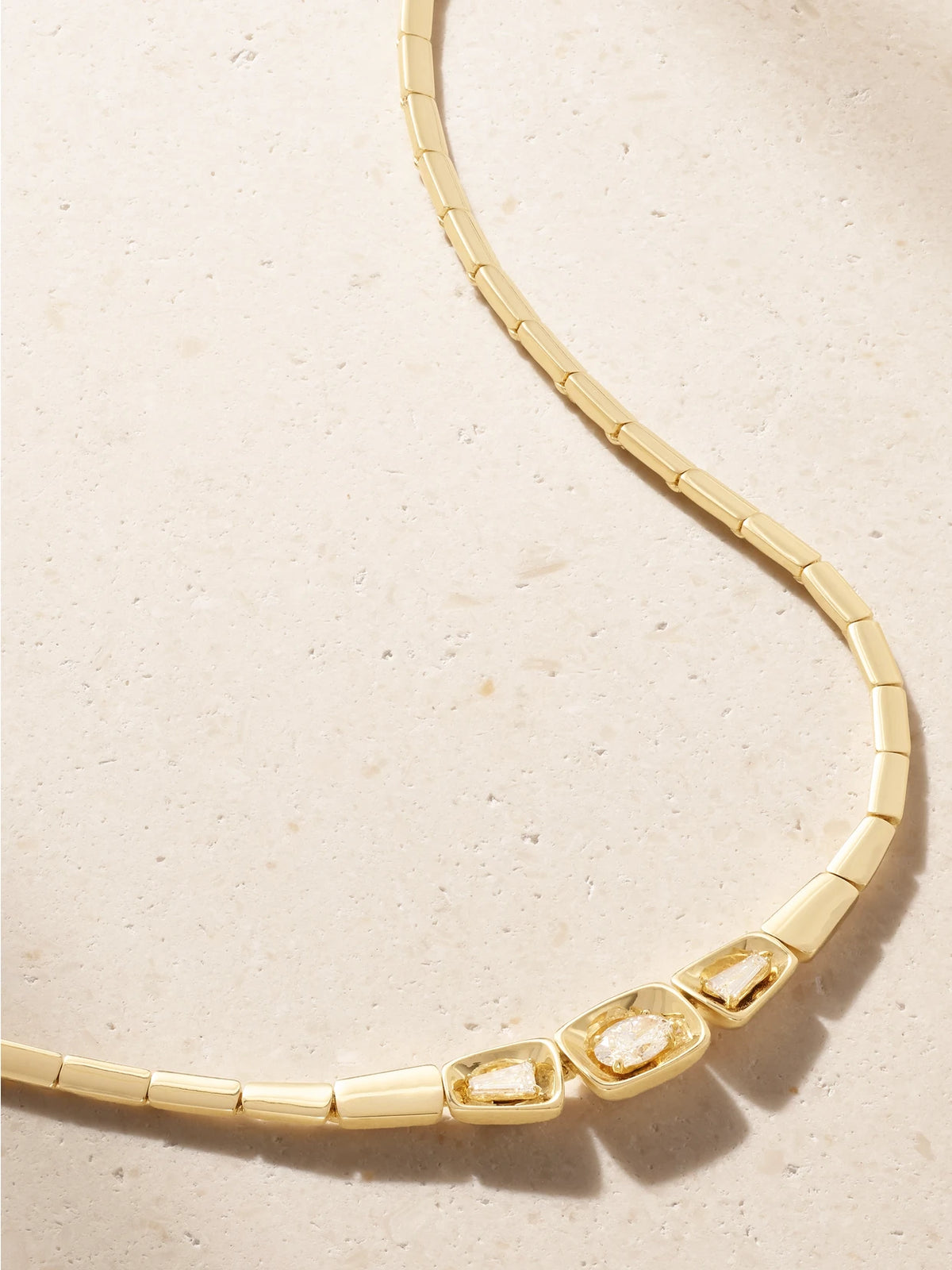 Nikos Koulis Look 18-karat Gold And Diamond Necklace