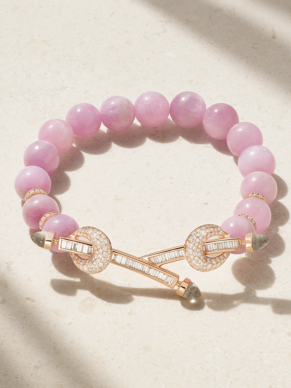 Chakra 18-karat Rose Gold Multi-stone Bracelet