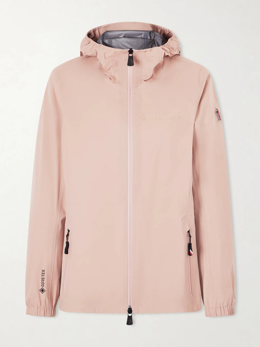 Image of Coats & Jackets. Product name - Valles Windbreaker Jacket in Baby pink colour by brand - Moncler Grenoble
