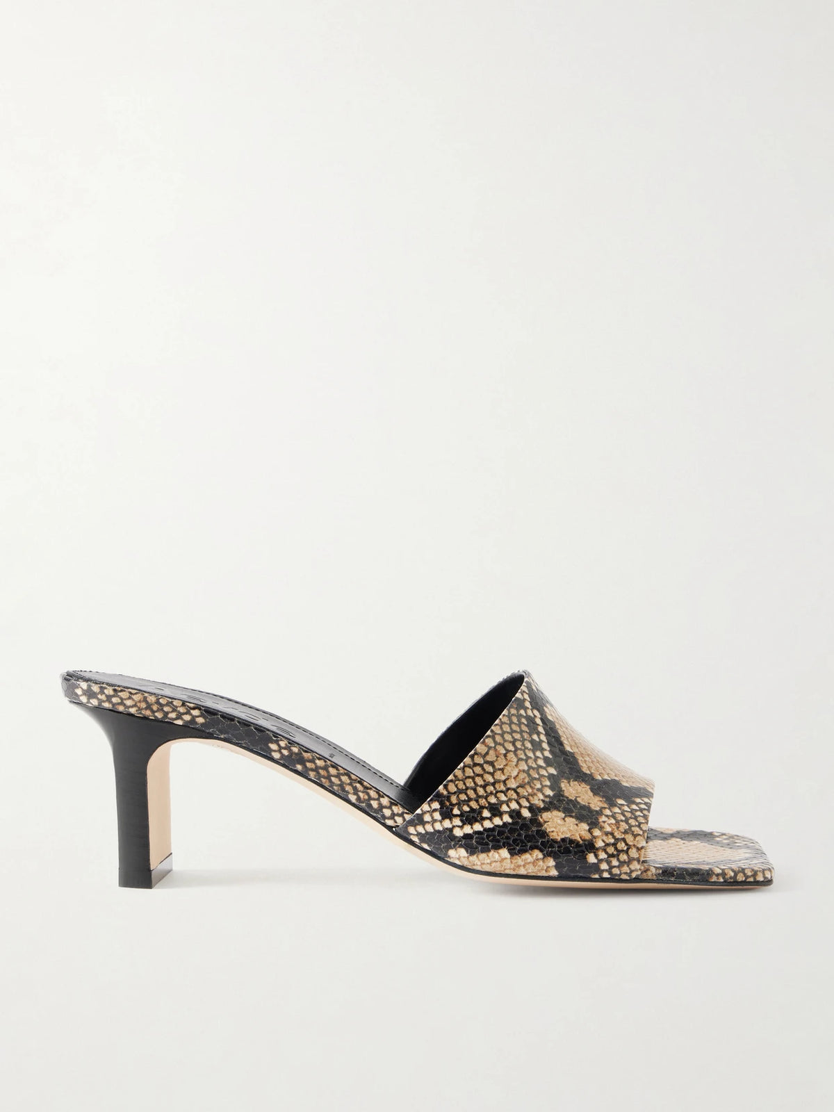 Jessie Snake-effect Leather Sandals