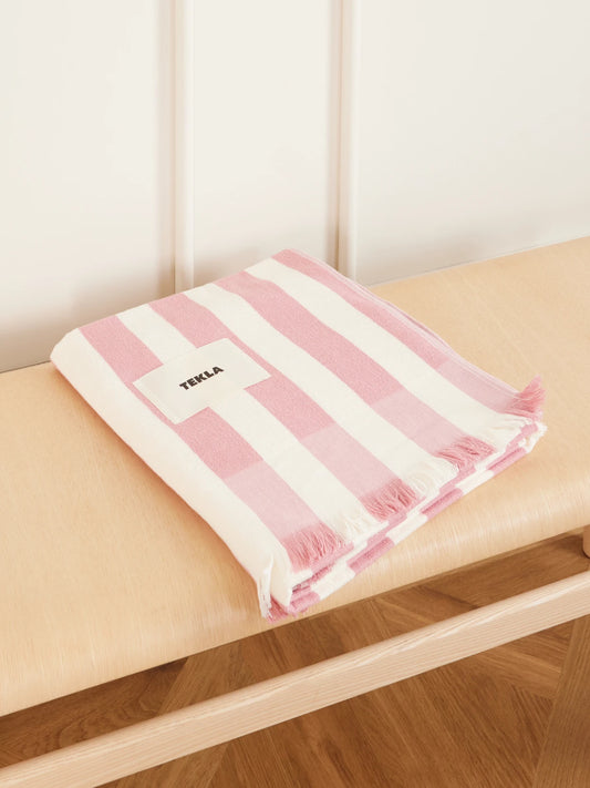 Palma Striped Organic Cotton-terry Beach Towel