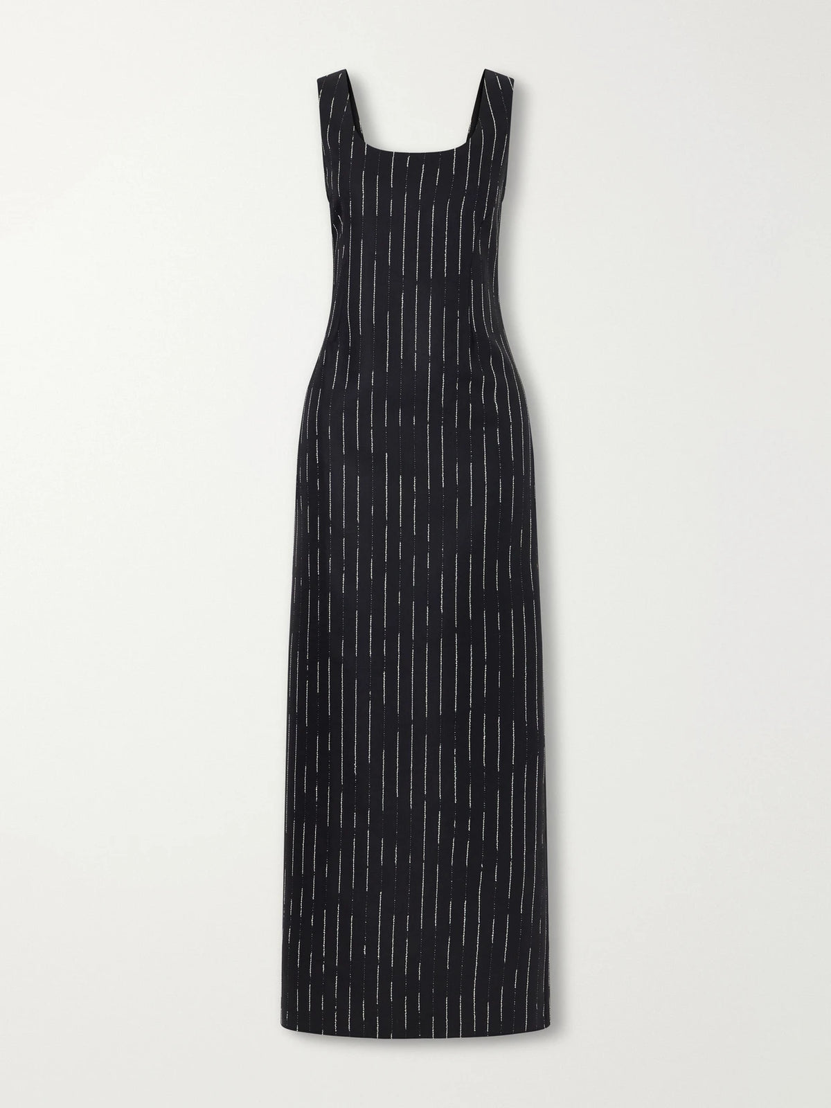 KALLMEYER Isadora Striped Wool Midi Dress