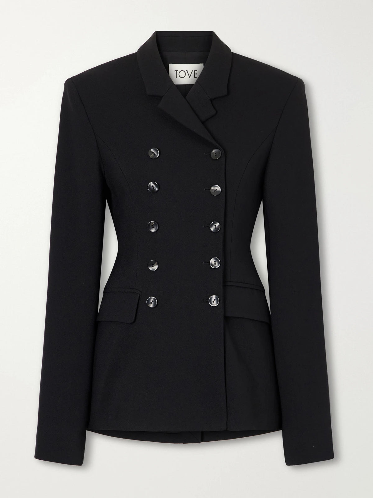 TOVE Hero Double-breasted Crepe Blazer