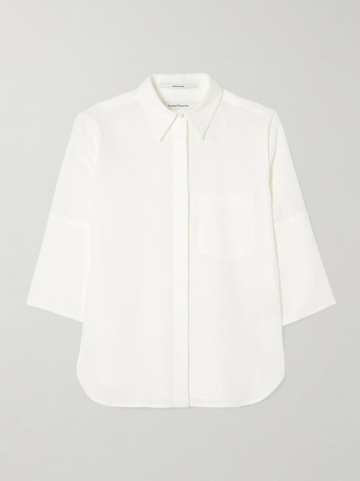 Another Tomorrow Linen Shirt