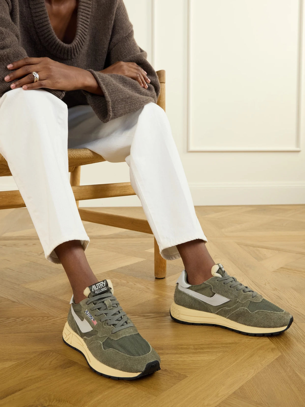Autry Reelwind Low Leather And Suede-trimmed Mesh And Shell Sneakers