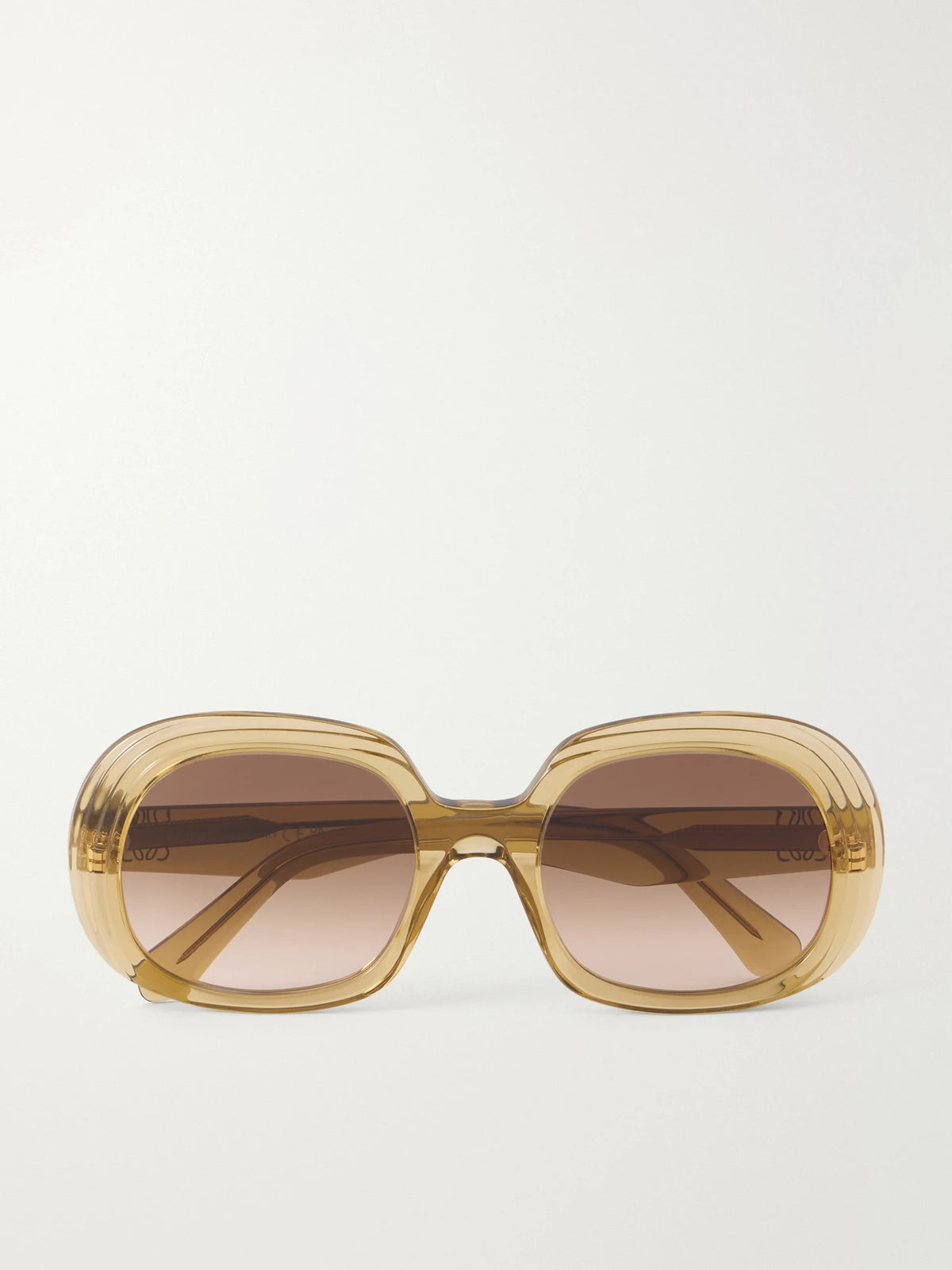 Loewe Mini Anagram Steps Square Round-frame Acetate Sunglasses