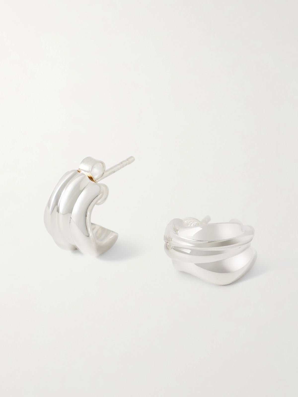 Recycled Silver Hoop Earrings