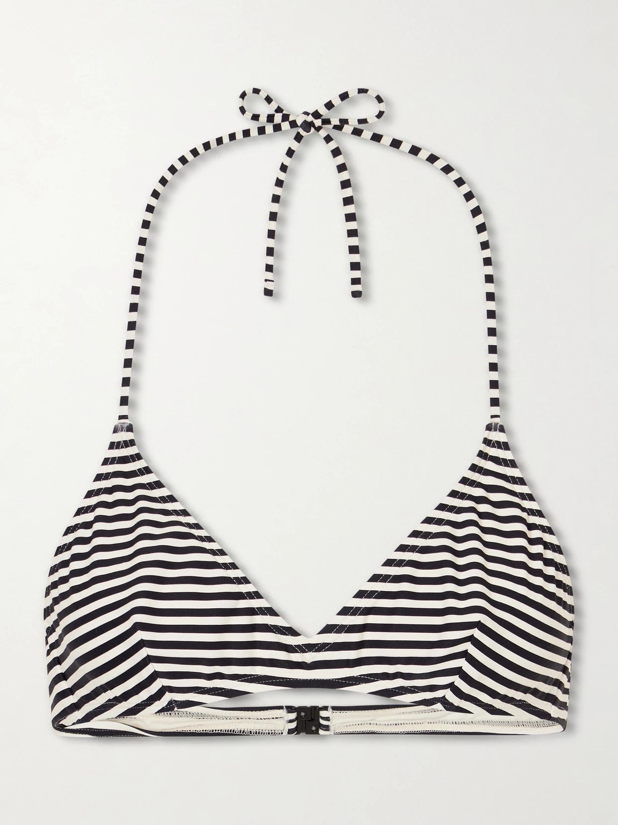Striped Triangle Bikini Top
