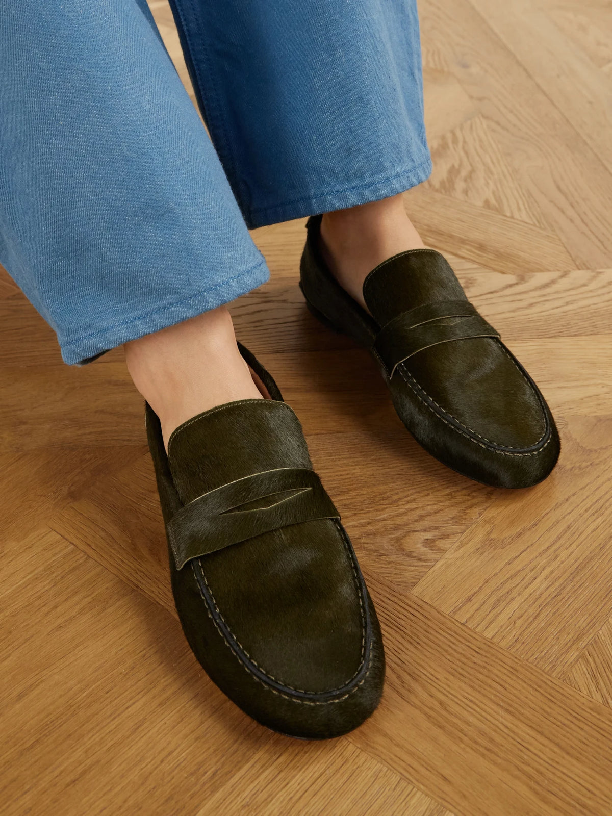 Jamie Haller The Penny Calf Hair Loafers