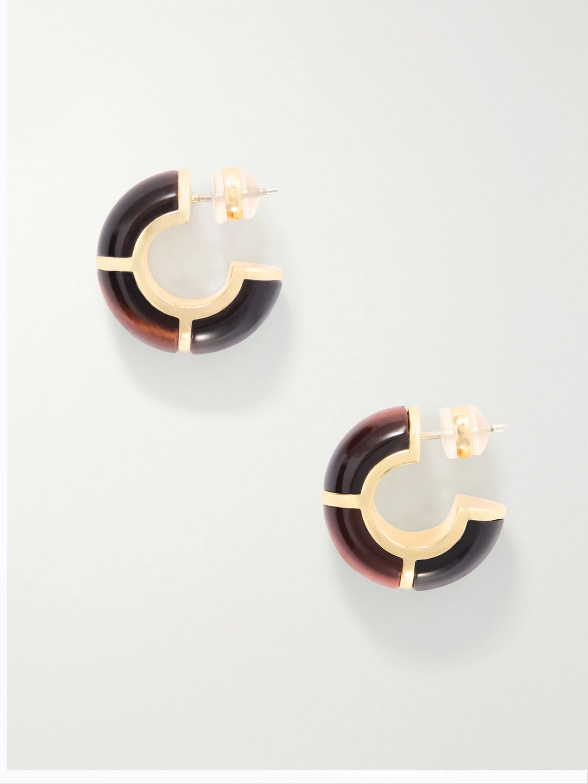 Lizzie Fortunato Zellige Gold-tone Tiger's Eye Earrings