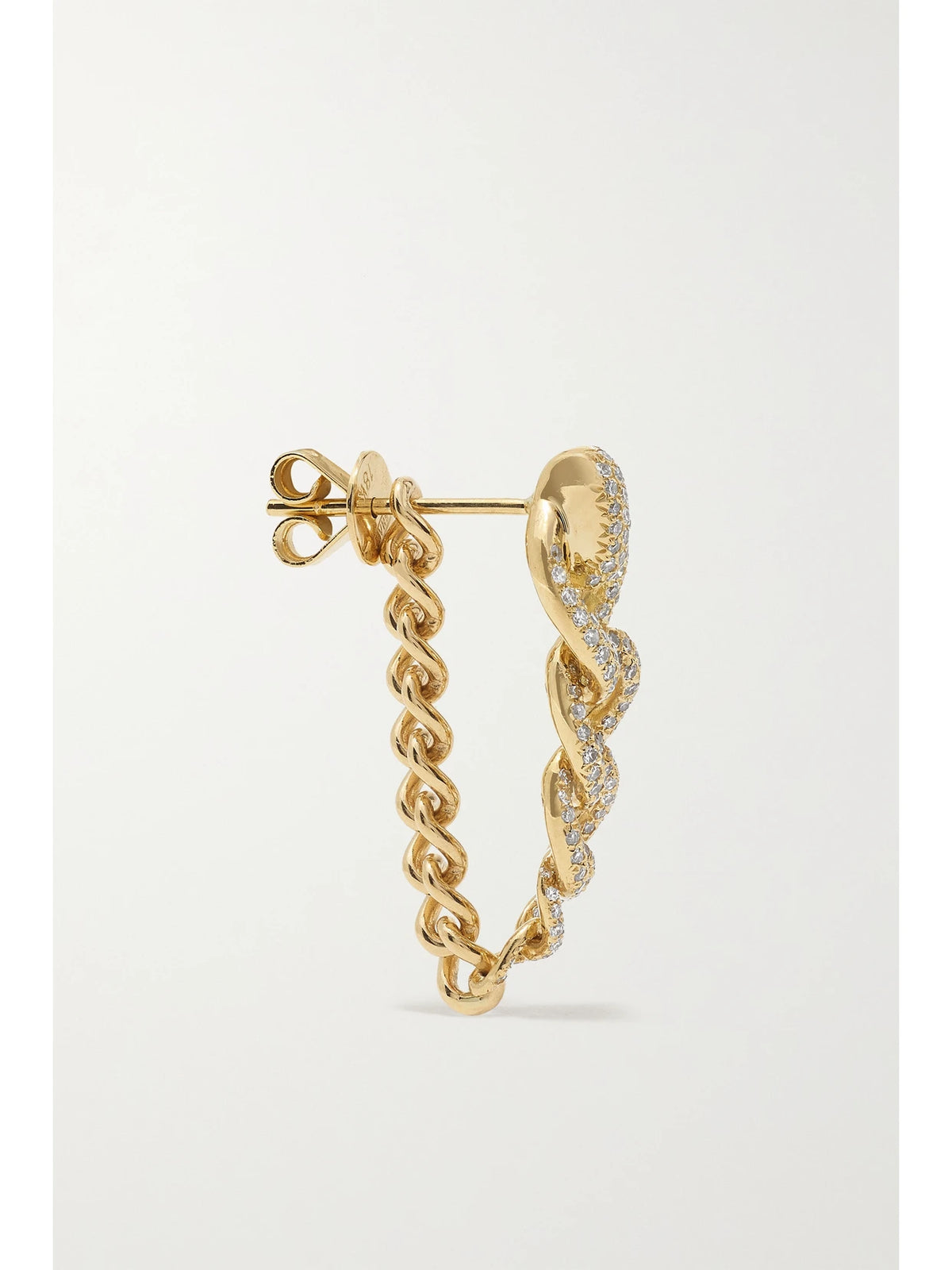 Convertible 18-karat Gold Diamond Earrings