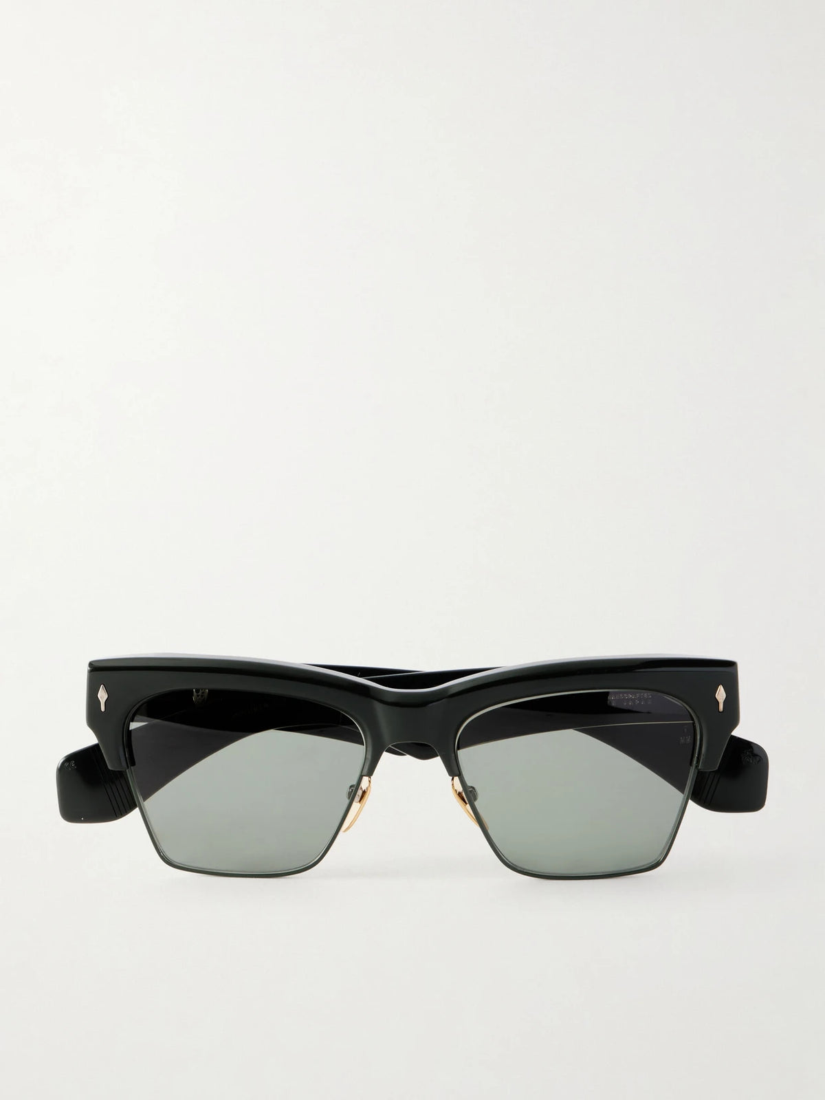 Jacques Marie Mage Bugsy Semi-rimless D-frame Acetate Sunglasses