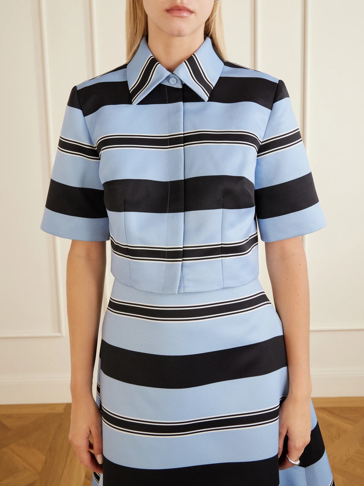 Natalie Striped Twill Shirt
